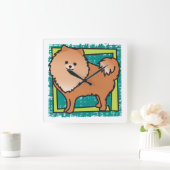 Pomeranian Vierkante Klok (Huis)