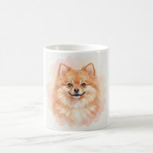 Pomeranian Watercolour Portret