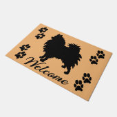 Pomeranian Welkom Deurmat (Schuin)