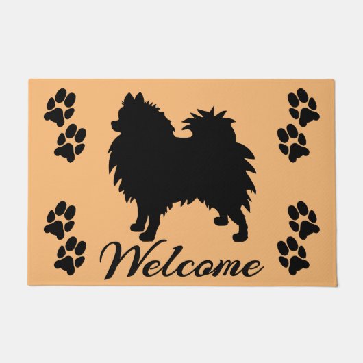 Pomeranian Welkom Deurmat (Voorkant)