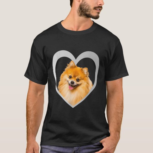 Pomeranian Zwergspitz Miniature Spitz Design Unise T-shirt (Voorkant)