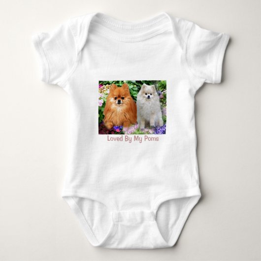 Pomeranians Baby Creeper Romper (Voorkant)