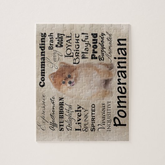 Pomerian Traits Jigzaag Puzzle Legpuzzel (Verticaal)