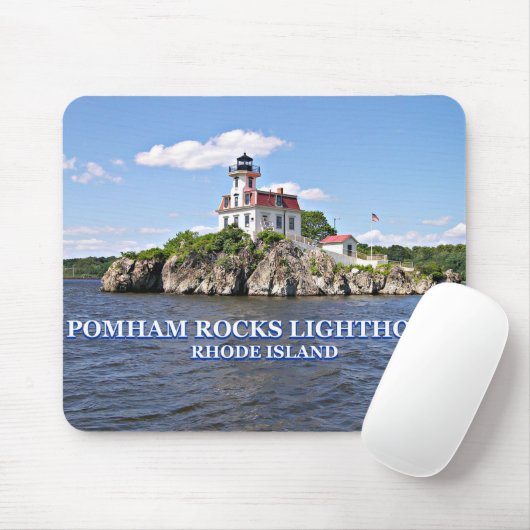Pomham Rocks Lighthouse, Rhode Island Muismat (Met muis)