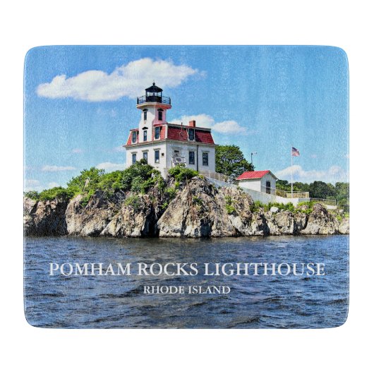 Pomham Rocks Lighthouse Rhode Island snijplank (Voorkant)