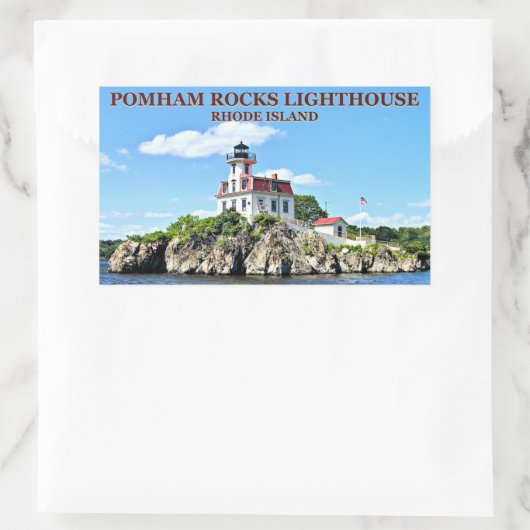 Pomham Rocks Lighthouse, Rhode Island Stickers (Tas)
