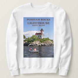 Pomham Rocks Lighthouse, Rhode Island Sweatshirt