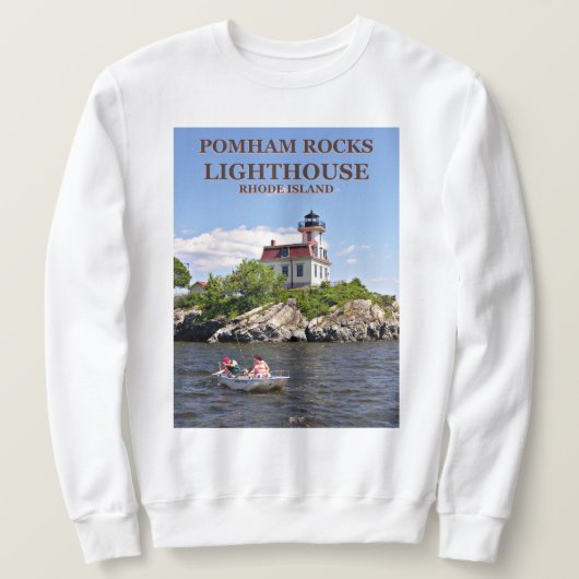 Pomham Rocks Lighthouse, Rhode Island Sweatshirt (Design voorkant)