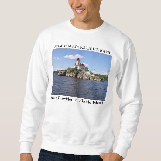 Pomham Rocks vuurtoren, E Providence Rhode Island Trui (Voorkant)