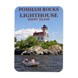 Pomham Rocks vuurtoren, Rhode Island Flexi Magnet Magneet