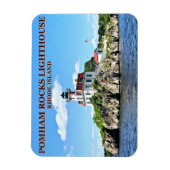 Pomham Rocks vuurtoren, Rhode Island Flexi Magnet Magneet (Verticaal)