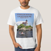 Pomham Rocks vuurtoren, Rhode Island T Shirt (Voorkant)