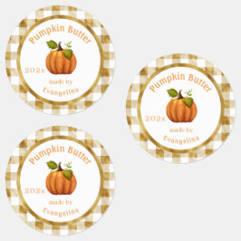  pomkin Butter Personalized Canning Labels