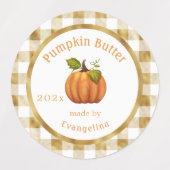  pomkin Butter Personalized Canning Labels (Design 1)