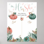 Pomkin Gender Reopenbaart stembord Poster (Voorkant)