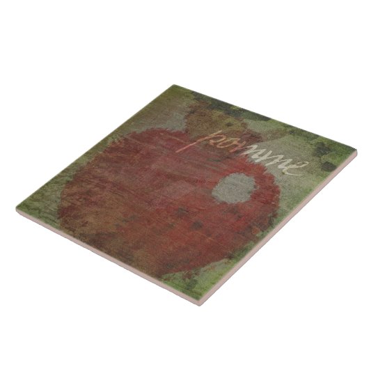 Pomme Apple Tegeltje (Zijkant)