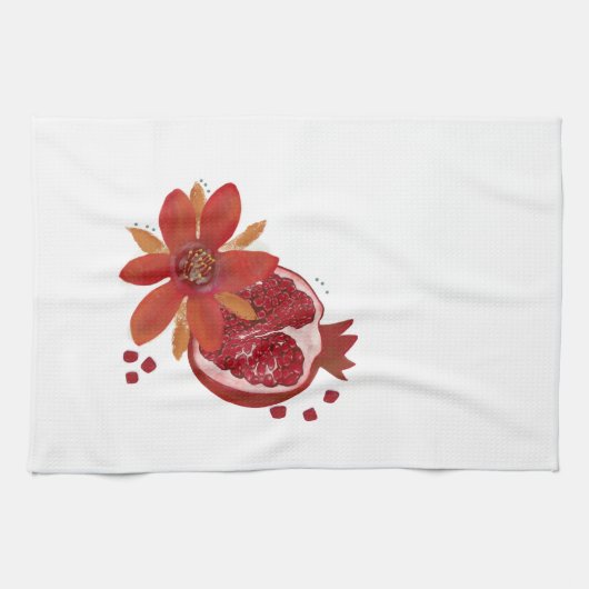 Pommegranate Flower Kitchen Towels Theedoek (Horizontaal)