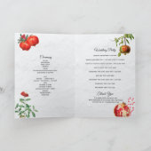Pommegranate Mediterrane Wedding Order of Service Programma (Binnen)