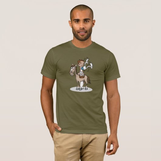 Pommel Horse Gymnastics Mannen T-Shirt (Voorkant volledig)
