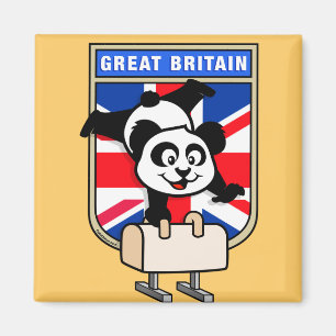 Pommel Horse Panda Magneet