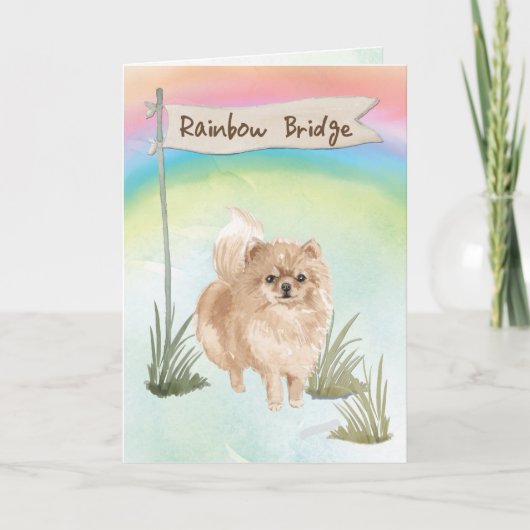 Pommeraanse dichter Sympathie voor regenboogbrug Kaart (Voorkant)