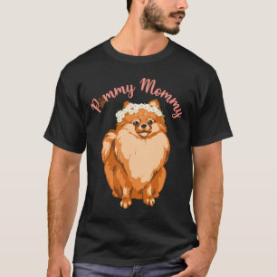 Pommeraanse hond van mama Pom Pommeren T-shirt