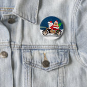 Pommeraanse kerstkerstkerstmankreet ronde button 5,7 cm (In situ)