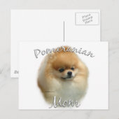 Pommeraanse mam 2 briefkaart (Voorkant / Achterkant)