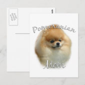 Pommeraanse mam 2 briefkaart (Voorkant / Achterkant)