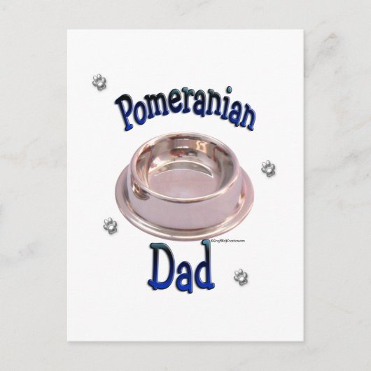 Pommeraanse vader briefkaart (Voorkant)