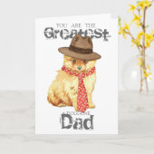 Pommeraanse vader kaart (Gele Bloem)