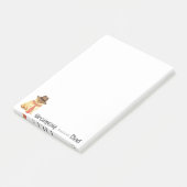 Pommeraanse vader post-it® notes (Schuin)