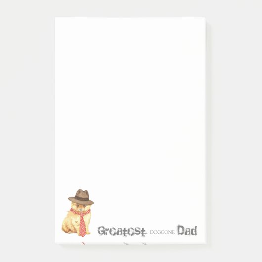Pommeraanse vader post-it® notes (Voorkant)