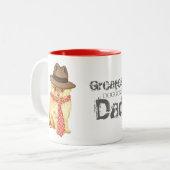 Pommeraanse vader tweekleurige koffiemok (Voorkant links)