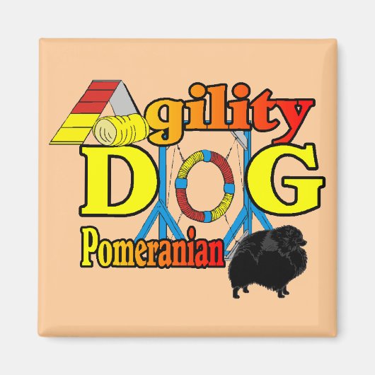 Pommeren_Agility Gifts Magneet (Voorkant)