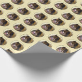 Pommeren Black en Tan Painting Original Dog Art Cadeaupapier (Hoek)