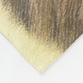 Pommeren Black en Tan Painting Original Dog Art Fleece Deken (Hoek)