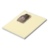 Pommeren Black en Tan Painting Original Dog Art Notitieblok (Linkerzijde)