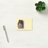 Pommeren Black en Tan Painting Original Dog Art Post-it® Notes (Kantoor)