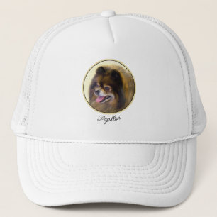 Pommeren Black en Tan Painting Original Dog Art Trucker Pet