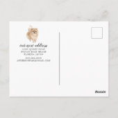 Pommeren Briefkaart van de Verplaatsingsaankondigi (Achterkant)