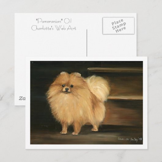 "Pommeren" Briefkaarten voor het maken van kunst d (Voorkant / Achterkant)