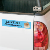 Pommeren-bumpersticker Bumpersticker (Op Truck)