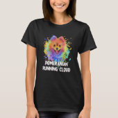 Pommeren die Cloud Dog Humor Pets Pom 1 T-shirt (Voorkant)