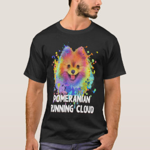 Pommeren die Cloud Dog Humor Pets Pom Pom gebruike T-shirt