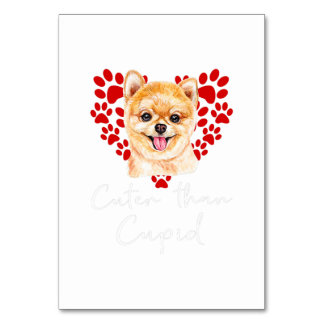 Pommeren Dog Cuter dan Cupid Valentijnsdag Kaart
