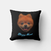 Pommeren Dog Face Creëer je eigen gezicht Kussen (Voorkant)