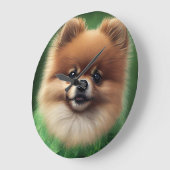 Pommeren Dog in St. Patrick's Day Dress Grote Klok (Hoek)