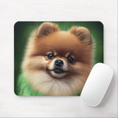 Pommeren Dog in St. Patrick's Day Dress Muismat (Met muis)