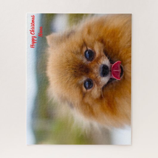 Pommeren Dog. Legpuzzel (Verticaal)